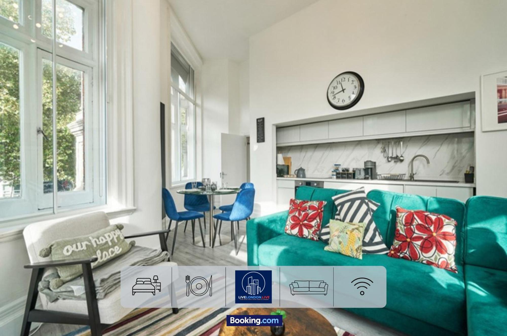 Last-Minute Specials L Sleeps Up To 4 Guests L One-Bedroom Apartment With King Bed And High Ceilings Near Camden By Live London Short Lets & Serviced Accommodation מראה חיצוני תמונה
