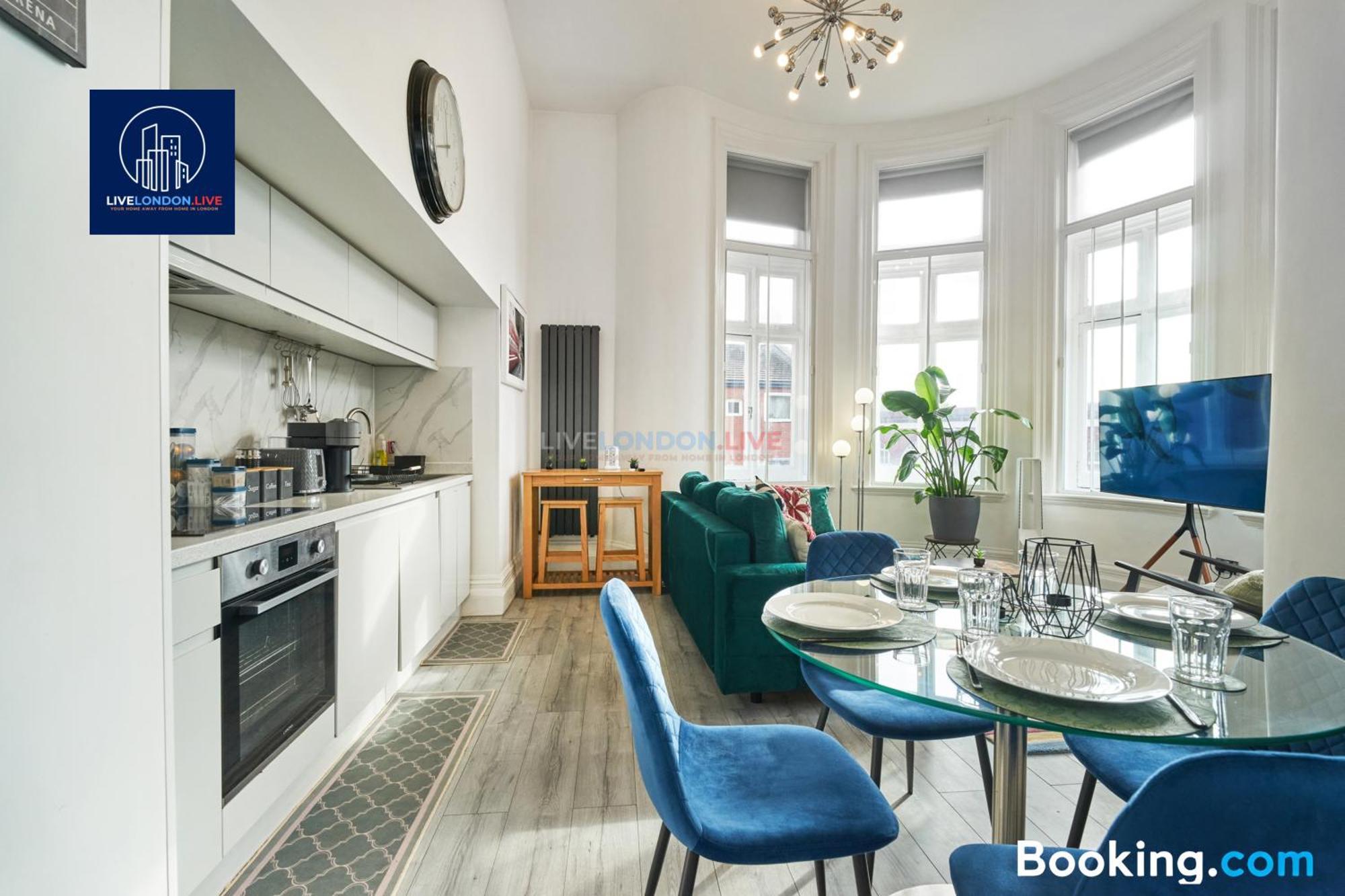 Last-Minute Specials L Sleeps Up To 4 Guests L One-Bedroom Apartment With King Bed And High Ceilings Near Camden By Live London Short Lets & Serviced Accommodation מראה חיצוני תמונה